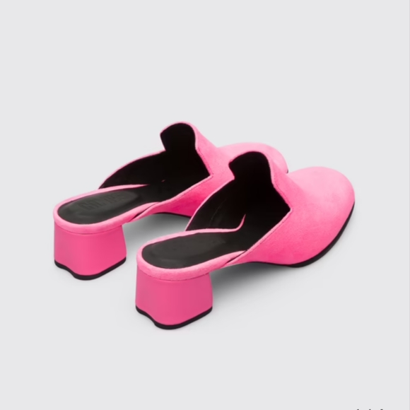 CAMPER Katie HOT PINK Nubuck slide - Picture 10 of 13